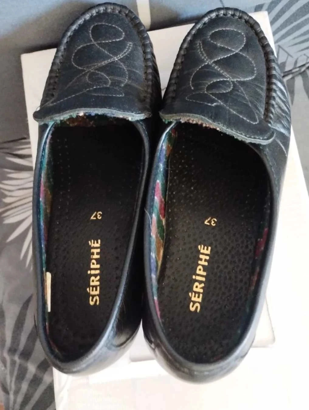 Tênis feminino, couro, preto, Seriphe, P37 – photo 4